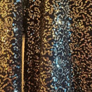 Tahari Black Dress with Gold Accents